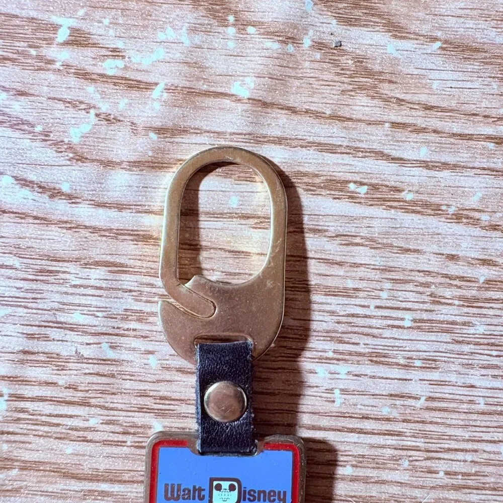 Vintage Walt Disney Work Keychain Key Ring 